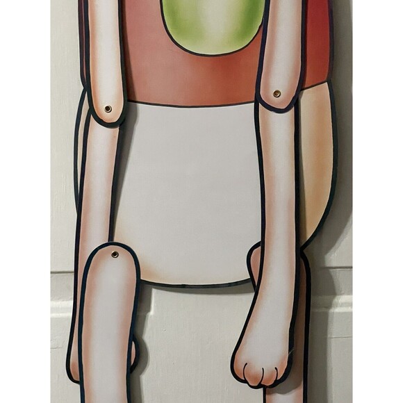 Vintage Bunny Rabbit Girl 60"  Die Cut Paper Decoration RARE - Picture 3 of 10